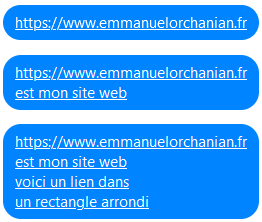 rectangle arrondi messenger facebook